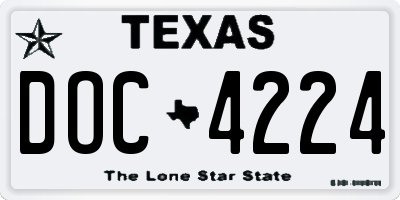 TX license plate DOC4224