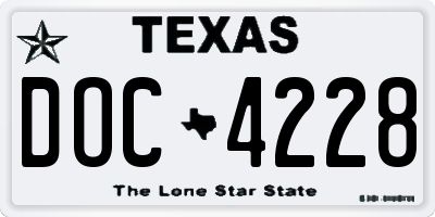 TX license plate DOC4228