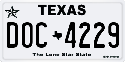 TX license plate DOC4229