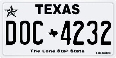 TX license plate DOC4232