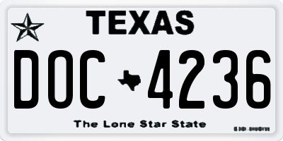 TX license plate DOC4236
