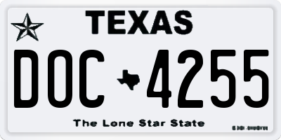 TX license plate DOC4255