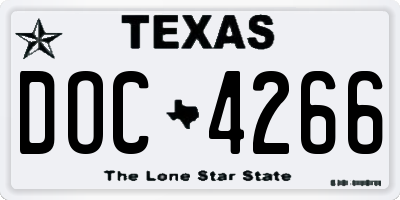 TX license plate DOC4266