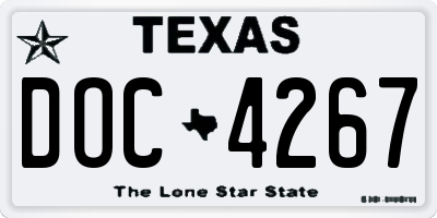 TX license plate DOC4267