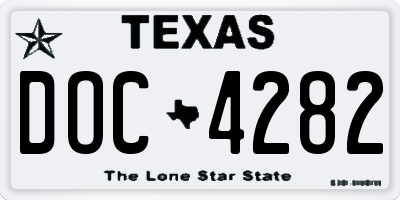 TX license plate DOC4282