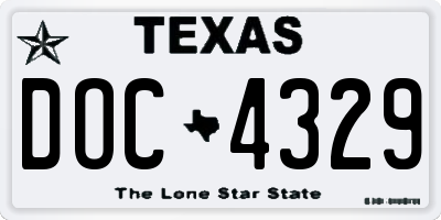 TX license plate DOC4329