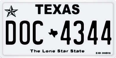 TX license plate DOC4344