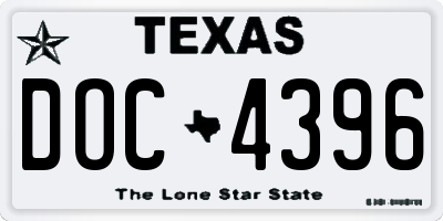 TX license plate DOC4396