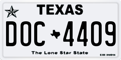 TX license plate DOC4409
