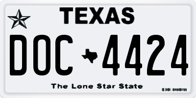 TX license plate DOC4424