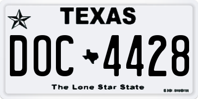 TX license plate DOC4428
