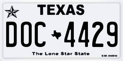TX license plate DOC4429