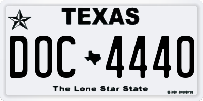 TX license plate DOC4440