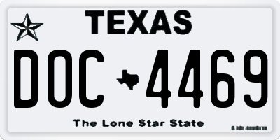 TX license plate DOC4469