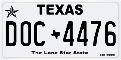 TX license plate DOC4476