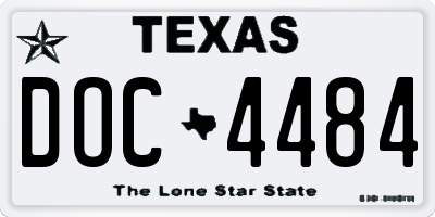 TX license plate DOC4484