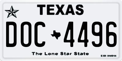 TX license plate DOC4496