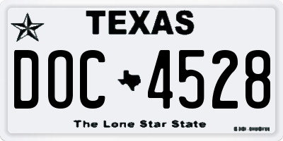 TX license plate DOC4528