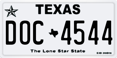TX license plate DOC4544