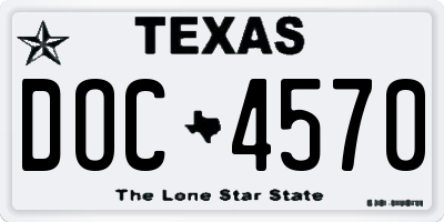 TX license plate DOC4570