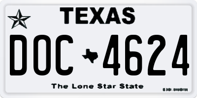 TX license plate DOC4624