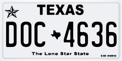 TX license plate DOC4636