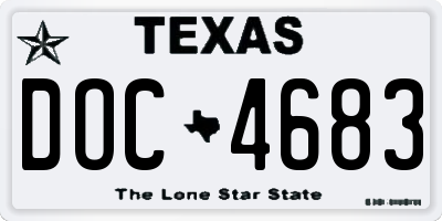 TX license plate DOC4683