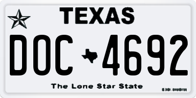TX license plate DOC4692