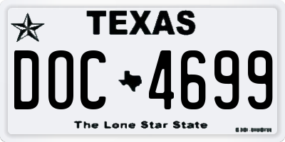 TX license plate DOC4699