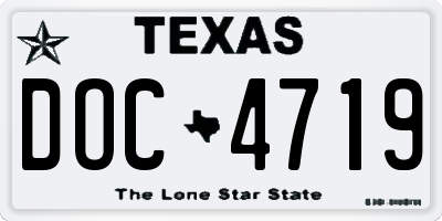 TX license plate DOC4719