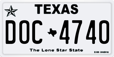 TX license plate DOC4740