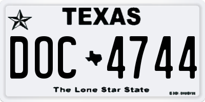TX license plate DOC4744