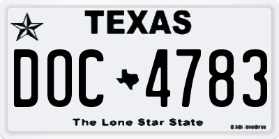 TX license plate DOC4783