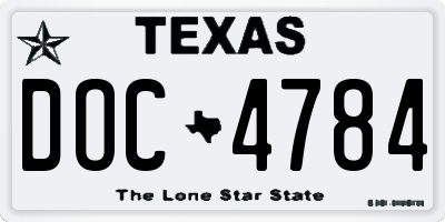TX license plate DOC4784