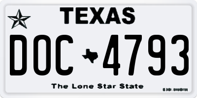 TX license plate DOC4793
