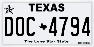 TX license plate DOC4794