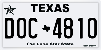 TX license plate DOC4810
