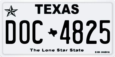 TX license plate DOC4825