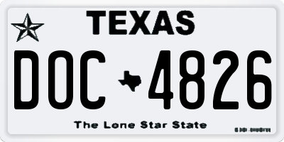 TX license plate DOC4826