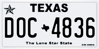 TX license plate DOC4836