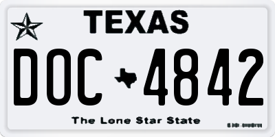 TX license plate DOC4842