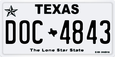 TX license plate DOC4843