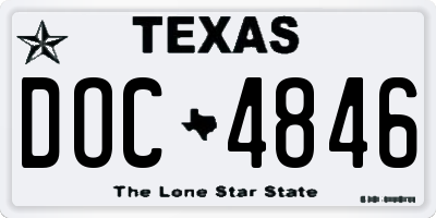 TX license plate DOC4846