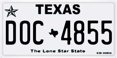 TX license plate DOC4855