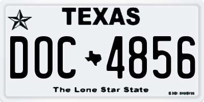 TX license plate DOC4856