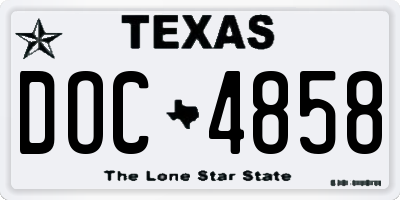 TX license plate DOC4858