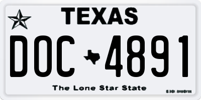 TX license plate DOC4891