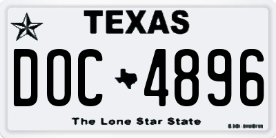 TX license plate DOC4896