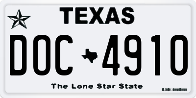 TX license plate DOC4910