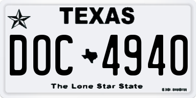 TX license plate DOC4940